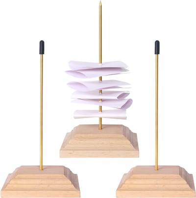 Houten Memo Houder voor Papieren Notities, 3 Stuks, Ideaal voor Kantoor en Ontvangst