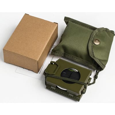 Outdoor Survival Gear Militair kompas Kamperen Wandelen Geologisch kompas Digitaal kompas Kampeernavigatieapparatuur Gadgets army green beige