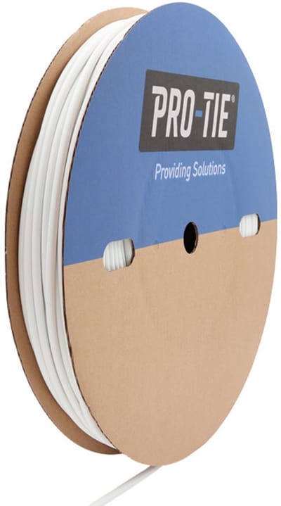 PRO-TIE® - Krimpkous 12,7-6,4 mm Wit Dunwandig krimpverhouding 2:1 (Rol 100 meter) - PRO-TIE
