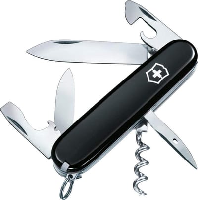 Victorinox medium zakmes met blikopener met 12 functies, gemaakt in Zwitserland