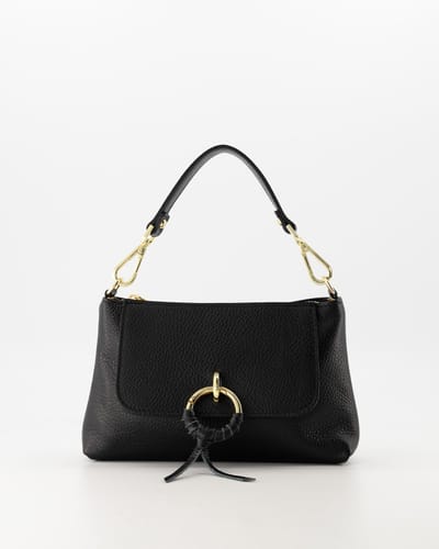 Teatro - Cosi - Schoudertasje - Handtasje - Crossbodytasje - Black - Gouden details Merk: Teatro