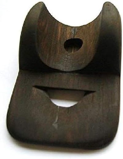 Neus Fluitje - Hout Blaasinstrument - Vogelgeluiden Maken - Massief Hout - 6 cm - Donker
