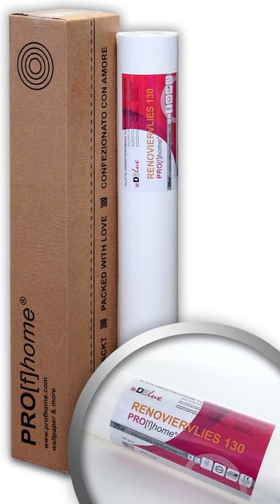 Schildervlies Renovatievlies 130 g Profhome 399-130 glad wit vliesbehang onderbehang overschilderbaar 1 rol 18,75 m2