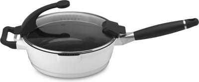 BergHOFF Virgo Line Braadpan met Deksel - 28 cm - Aluminium - Wit
