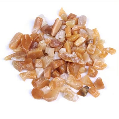 Oranje wit natuursteen decoratie stenen dames en heren ruwe kiezels 100g grind voor interieur decoratie en knutsel projecten