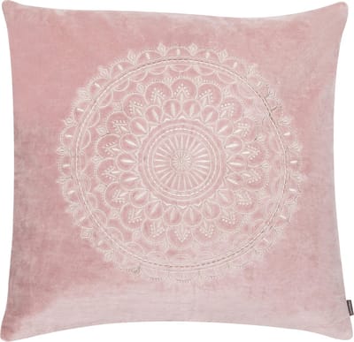 Preston Velvet Soft Roze Kussen | 60 X 60 | Sierkussen Voor Woonkamer Of Slaapkamer