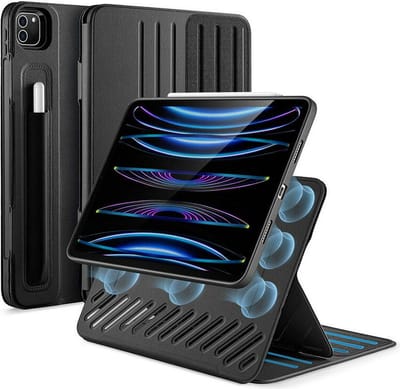 Sentry Stand Case Book Case Hoes Zwart Geschikt voor Apple iPad Pro 11 2021/2022
