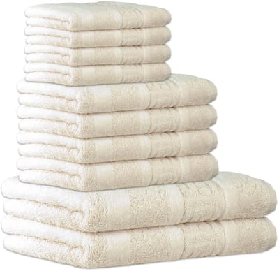 Cawoe Handdoek C Noblesse Een maat, 50x100 Set van 10