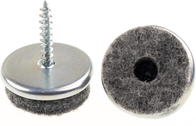 Verlofix Viltglijder Met Schroef Diameter 25mm Chroom 4 Stuks