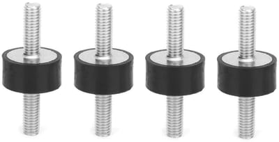 Allecto - M6 Rubber Mount - Silentblock Absorbers - Schokdemper - 4 Stuks - Ideaal voor Luchtcompressoren - Geschikt voor Diesel en Benzinemotoren