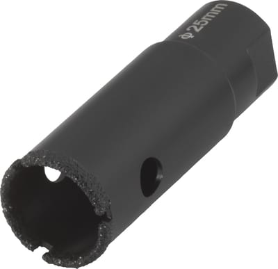 wolfcraft - Diamantboor 25mm voor Haakse Slijper - Tegelboor 25 mm - Diamant Gatenzaag - 5942000