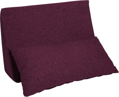 Hoofdkussen - Leeskussen - Ontspannen Zitten - Afneembare Hoes - 60x40x20 cm - Paars