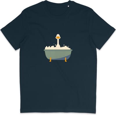 Grappig Heren en Dames T Shirt - Badeend - Blauw - XS