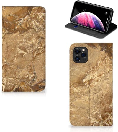 Apple iPhone 11 Pro Max Standcase Marmer Creme