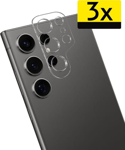 Camera Lens Protector - Geschikt voor Samsung Galaxy S24 Ultra - 3 Stuks - Camera Screenprotector - Beschermglas - Gehard Glas - Tempered Glass - Screen Protector