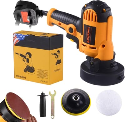 Auto Polijstmachine - Detailer Machine - Carrosserie Reparatie - Robuuste Constructie - 125 mm Schijf - Zwart
