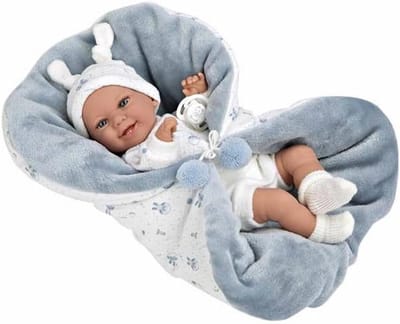 Babypop - Speelgoed pop - Rollenspel leren - Ontwikkelt verzorgingsbewustzijn - 35 cm - Meerkleurig