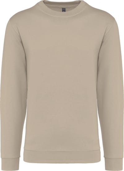 Sweater 'Crew Neck Sweatshirt' Kariban Collectie Basic+ maat S Light Sand