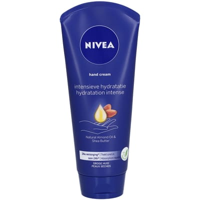 NIVEA verzorgende handcrème voor droge handen - handverzorging - handcrème - 24 uur hydraterende werking - bevat amandelolie en sheaboter - 100 ml