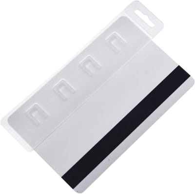 Badgehouder Verticaal - Kaarthouder ID - Kaarten Scannen - Harde Plastic Behuizing - Creditcard Formaat - Transparant