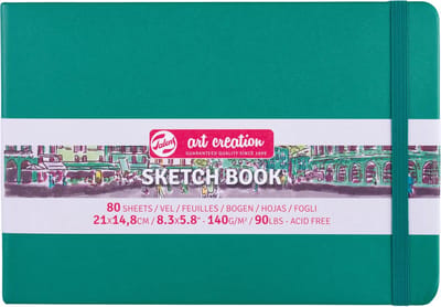 Talens Art Creation schetsblok 21x14,8cm - 80 vellen - groen