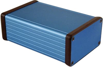 Hammond Electronics 1455K1201BU Universele behuizing 120 x 78 x 43 Aluminium Blauw 1 stuk(s)