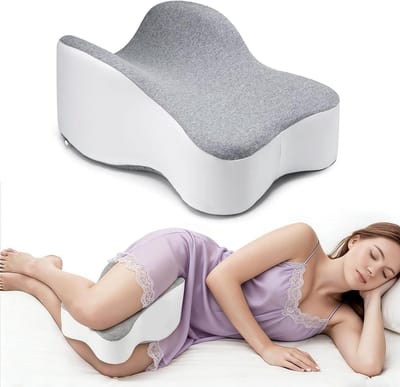 Orthopedisch kniekussen voor zijslapers, ergonomisch traagschuim beenkussen met afneembare en wasbare overtrek, ideaal voor ondersteuning van knieën en dijen