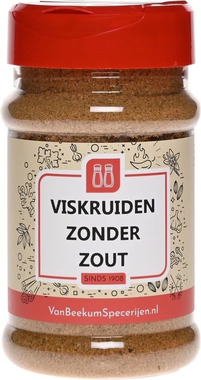 Van Beekum Specerijen - Viskruiden Zonder Zout - Strooibus 130 Gram