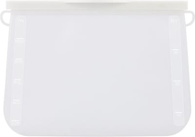 Nixnix® - Siliconen Vershoudzakken Wit - 3 maten - 500ml 1000ml 1500ml