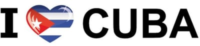 Sticker - I love Cuba - 19 x 4 cm - Cuba - landenthema