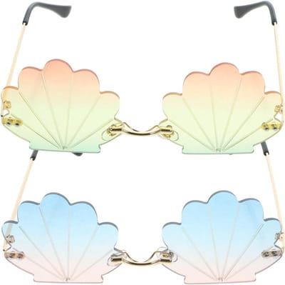 Frameless Zonnebril voor Dames en Heren - Grappige Zonnebril voor Feestjes, Verjaardagen en Cosplay - Ideaal voor Kinderen en Zomeractiviteiten