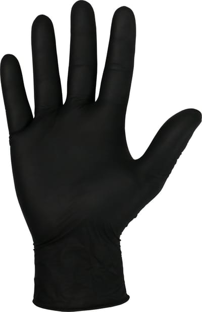 Handschoenen Nitril Poedervrij Zwart L 100 stuks