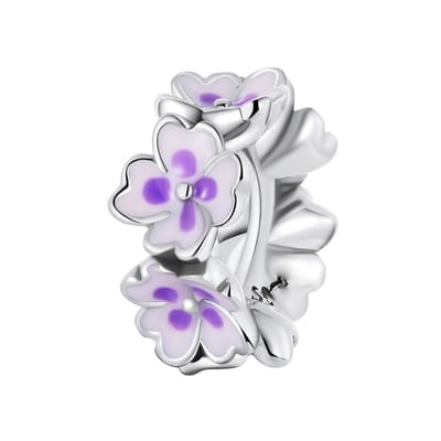 Fleurige bloemen bedel | Bloem bead small | bedels voor armband | Zilverana | geschikt voor alle bekende merken | 925 zilver | moederdag