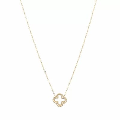 Bijoutheek Collier Klavers Strass