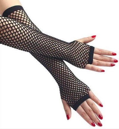 *** Vingerloos Party Net Handschoenen! Perfect voor elke gelegenheid - One Size, Zwarte Nethandschoenen, Visnet handschoenen, fishnet gloves - van feestjes tot gothic looks. van Heble® ***