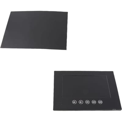 Video Wenskaart Elektronische Video Brochure LCD Scherm Digitale Brochure met 1 Pakje Stickers Opbergzakje voor Product 7inch gray