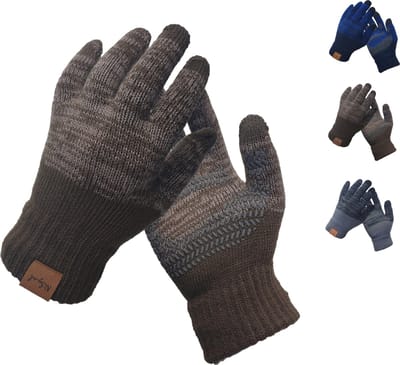 NiSy.nl Luxe Handschoenen heren / dames - Touchscreen | Fleece | Anti-Slip | Winter | Bruin