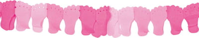 Folat - Roze baby voetjes slinger (6 meter)