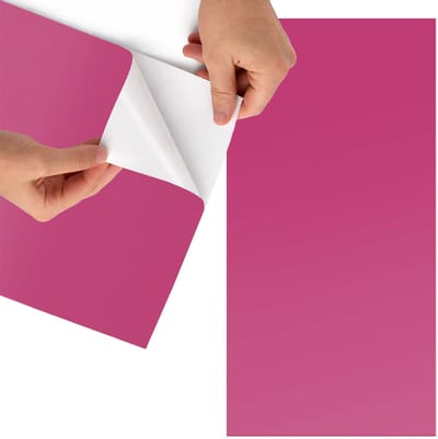 Tulup Meubelfolie - Intens roze Meubelfolie - 65x130 cm - Roze Meubelfolie - Meubel Wrap Folie - Minimalist Meubelfolie - Plakfolie Meubels - Keuken decoratie - Achtergronden en patronen
