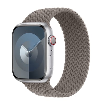 Apple Gevlochten solobandje voor de Apple Watch | 38/40/41/42 mm - Maat 1 - Clay