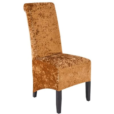 Housses de Chaise de Salle à Manger en Velours Peluche XL, Housse de Chaise Extensible, Housse de Protection pour Chaise Haute en Spandex, Housse de Siège avec Élastique 1 piece