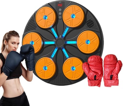 Muziek Boksmachine - Slimme Trainingsapparatuur - Thuis Fitness Workout - Wandgemonteerd LED Verlichting - 395 x 383 x 184 cm