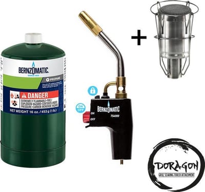 Bernzomatic TS4000 Sous-vide set met 1x PROPAAN wegwerpcilinder TX916/FAT en Doragon Searing (Searzall) voorstuk