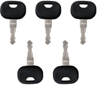 Set van 5 Vervangingssleutels voor Bouwmachines - Geschikt voor Mini Graafmachines, Stacker en Wieldozer