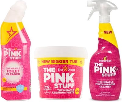 Stardrops Ultra Pinkstuff Pack - Het Wonder reinigingsmiddel - Allesreiniger Spray - Schoonmaakpasta Groot - Toilet Gel - Milieuvriendelijk - Huishouden
