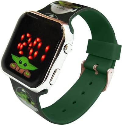 LED-horloge voor kinderen Disney Star Wars Mandalorian Yoda The Child