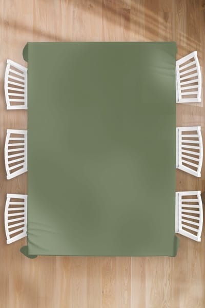 Tafelkleed - Tafellaken - 180x260 cm - Groen - Effen kleur - Olijfgroen - Binnen en Buiten