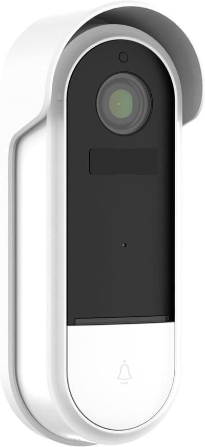 Slimme Deurbel - Video Deurbel - Huis Beveiligen - Bedienbaar Via App - 13.8 cm - Wit