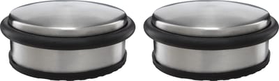Protect-it Deurstopper/deurbuffer - 2x - D100 x H45mm - 1,15kg - RVS - premium - zonder montage