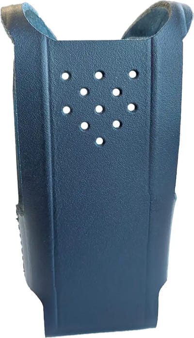Lederen draagtas voor Kenwood TK-3701 met swivel - Tasje voor TK3701